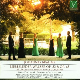 Brahms : Liebeslieder-Walzer Op. 52 & Op. 65 - 20 Landler Pour Piano 4 Mains 
