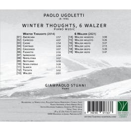 Ugoletti, Paolo : Winter Thoughts, 6 Valses - Musique pour piano