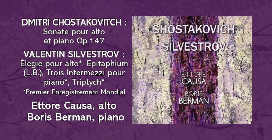 Chostakovitch - Silvestrov : Oeuvres pour alto et violon